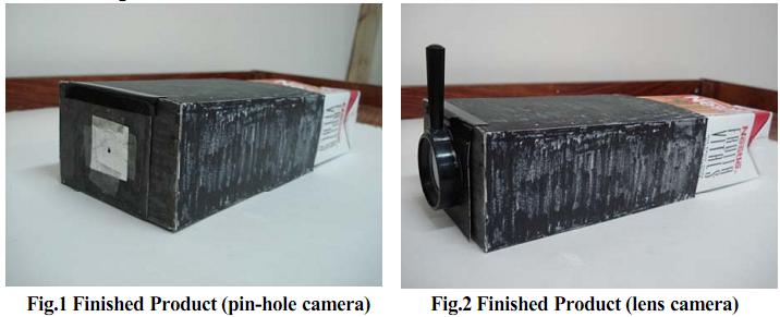 pinhole camera with two boxes