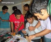 Competition of Making Follower Robot Line July 12, 2011