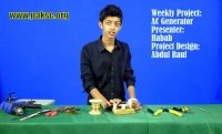 How to build an alternator AC generator (Urdu Video)