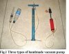 Handmade vacuum pump 