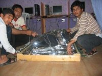 Report about Recycled Pet Bottle Solar water heater on E-Tech Express news
