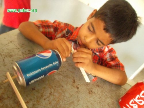 Science Exploring Camp Can Car building and Race