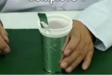 How to make capacitor with aluminium foil