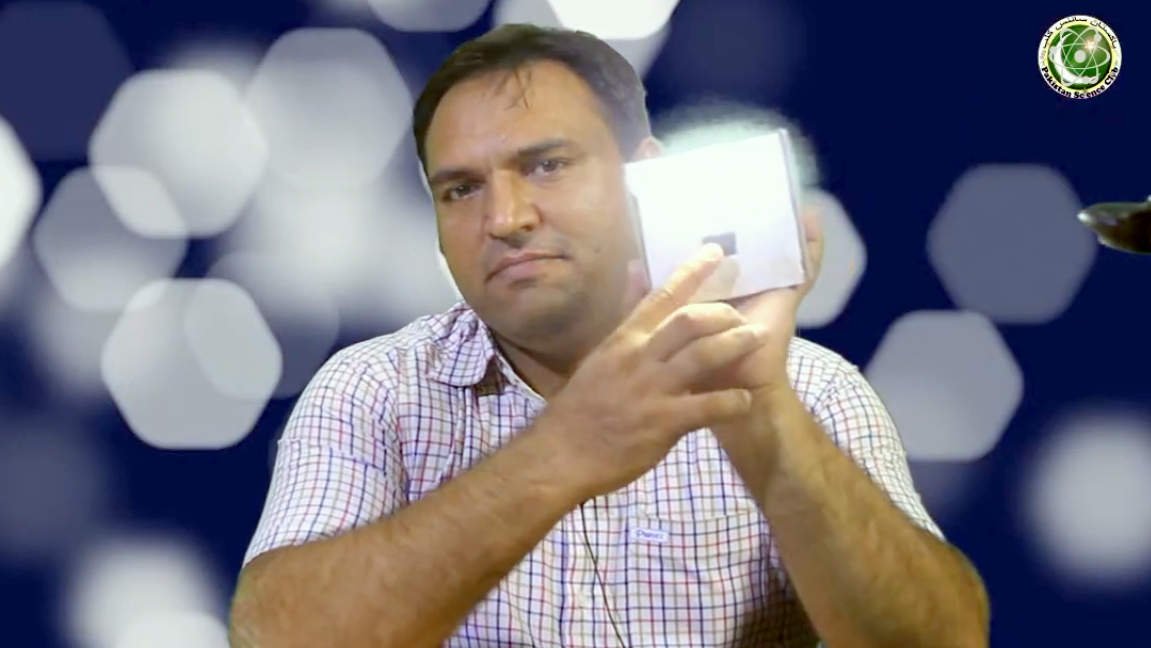 Abdul rauf with DIY Solar Lantern