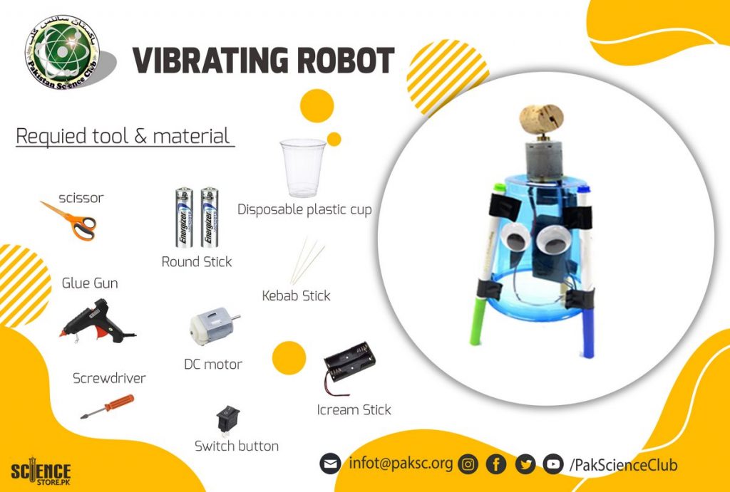 material and tool list VIBRATING ROBOT.