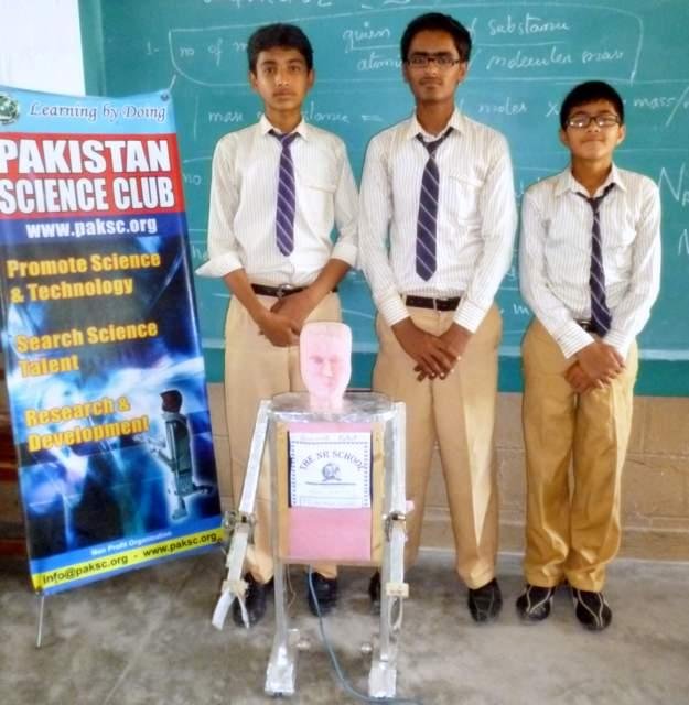 PSc robot made by nr school students
