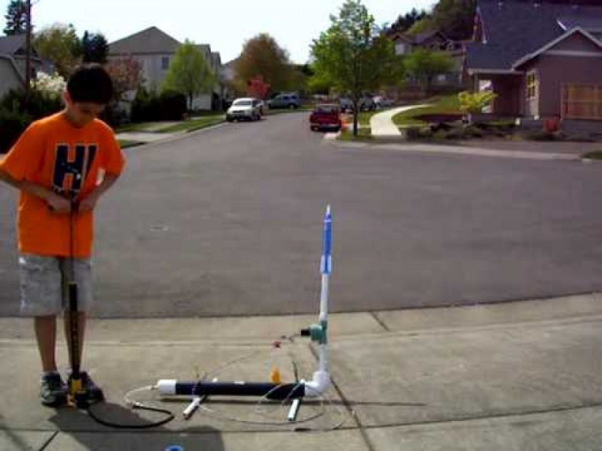 Air-powered rocket