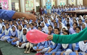 Science activities in SMB Fatima Jinnah Government Girls School, Karachi.