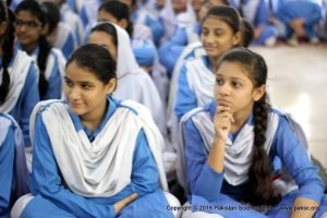 Science activities in SMB Fatima Jinnah Government Girls School, Karachi.