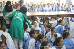 Science activities in SMB Fatima Jinnah Government Girls School, Karachi.