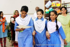 Science Exhibition organized by SMB Fatima Jinnah Govt Girls School