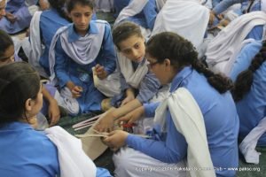 Science activities in SMB Fatima Jinnah Government Girls School, Karachi.