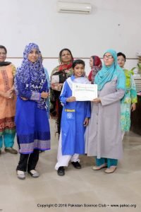 Science Exhibition organized by SMB Fatima Jinnah Govt Girls School
