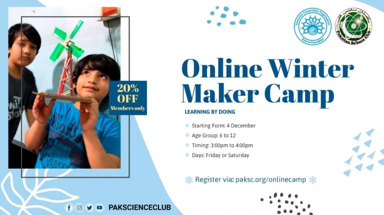 PSC Announced Online Family Winter Maker Camp