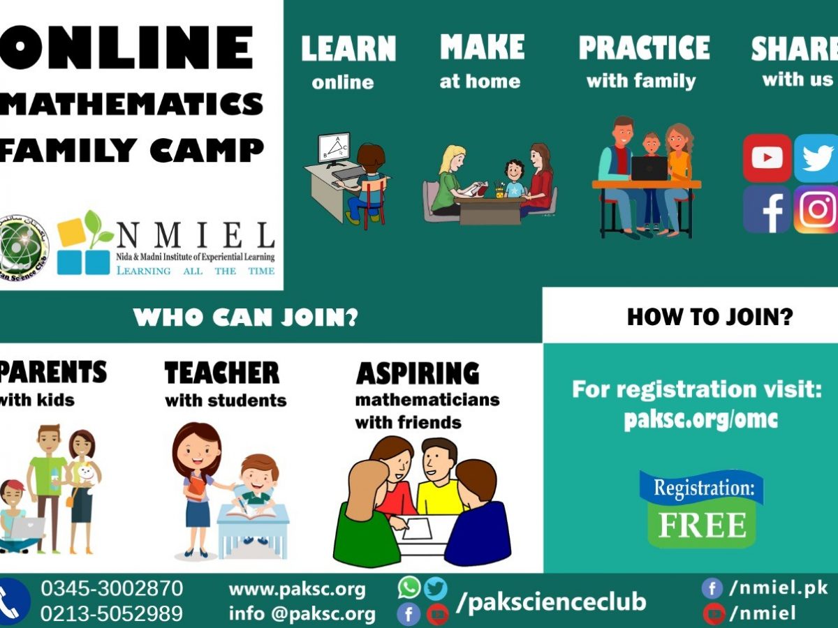 Free Online Family Mathematics Camp 2020