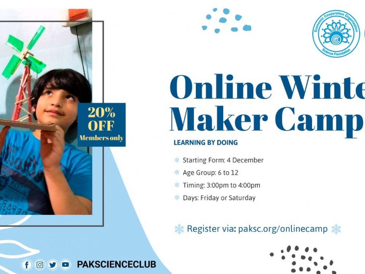 PSC Announced Online Family Winter Maker Camp