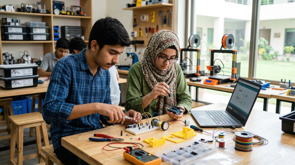 STEM makerspace scene