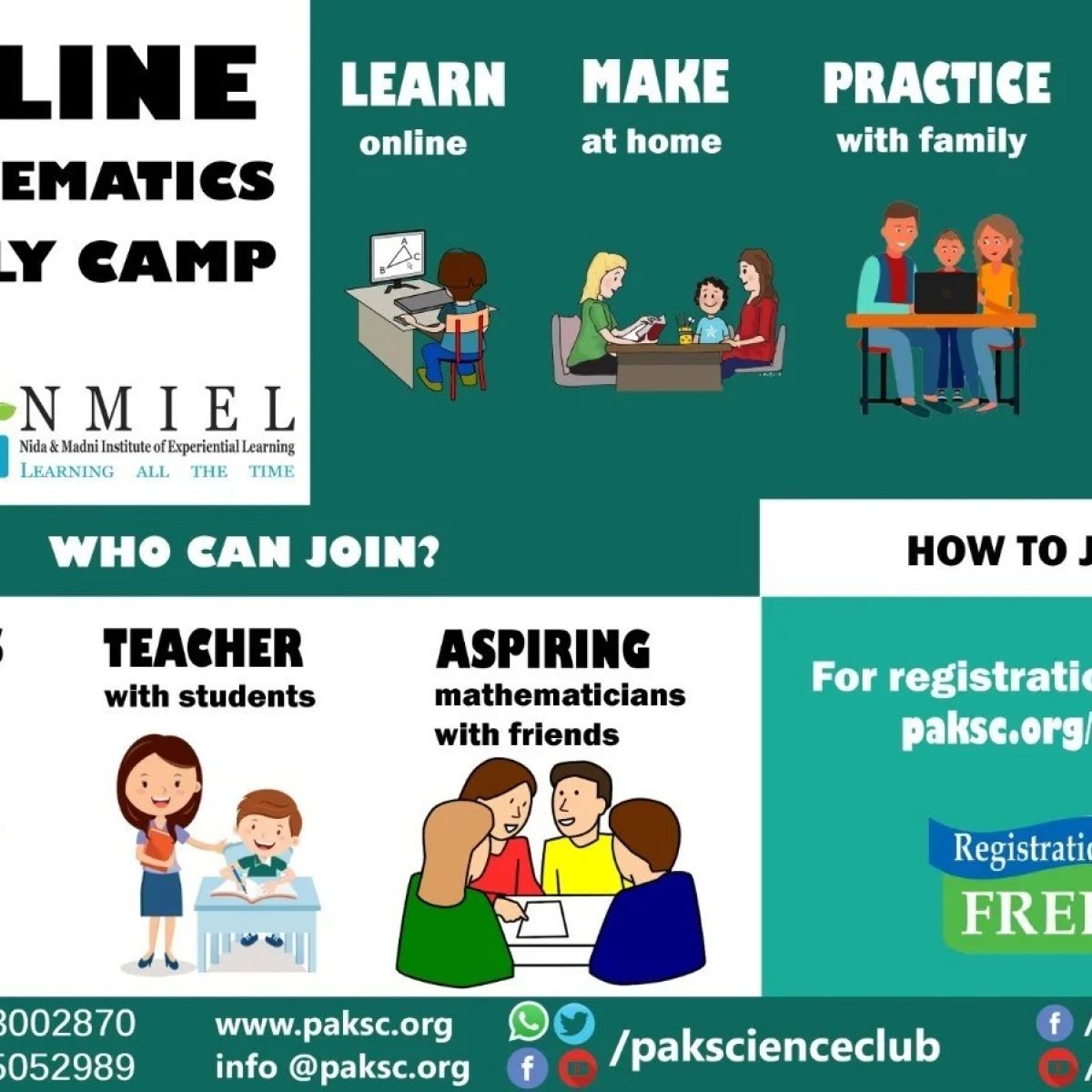 Free Online Family Mathematics Camp 2020