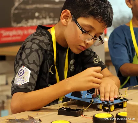 Students in hands-on workshop