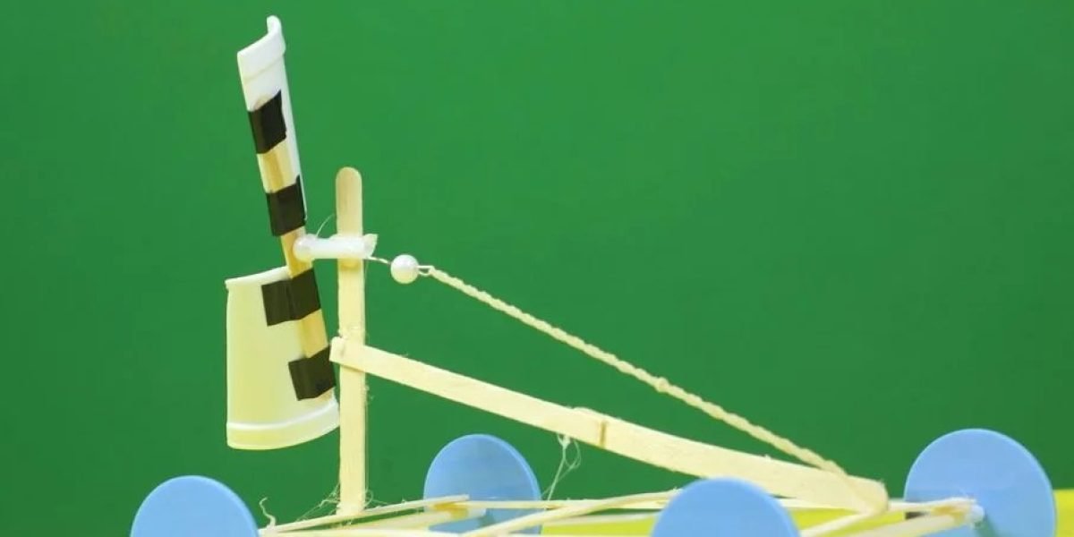 Rubber powered air propeller car