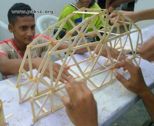 science camp 2011making of bridge