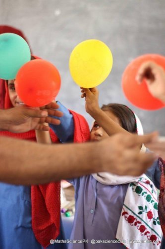 Science show Government girls' school Hydarabad