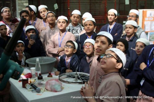 Science show at Al Khuda school Karachi