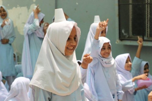 Science show Government Girls School, Karachi.